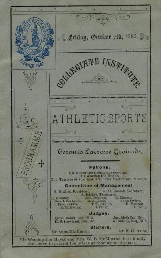 Collegiate Institute Athletic Sports