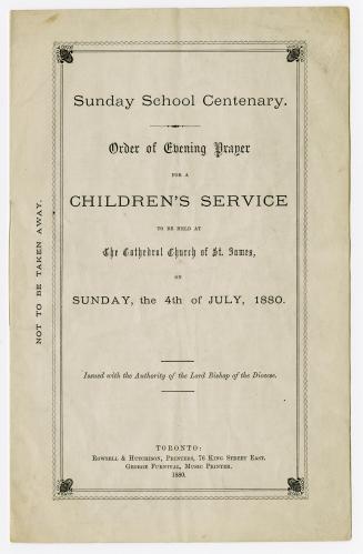Sunday school centenary