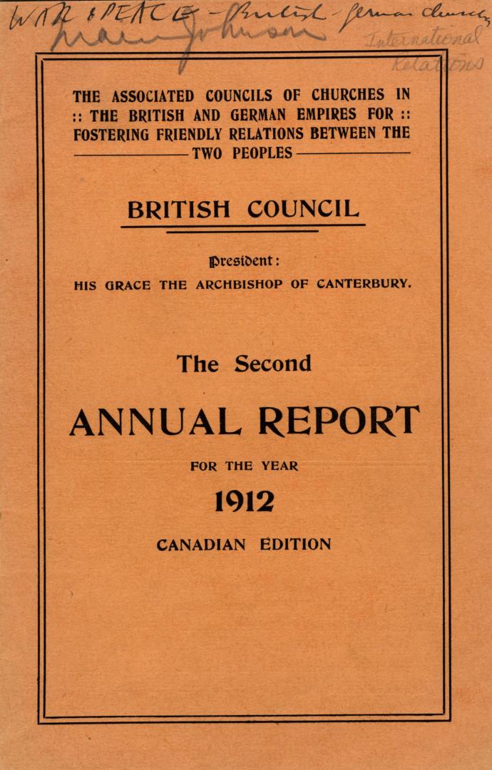 The second annual report for the year 1912