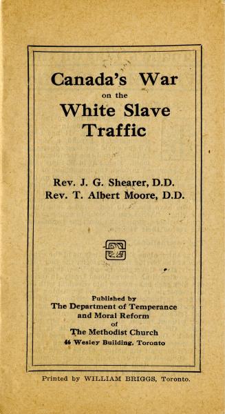 Canada's war on the white slave traffic