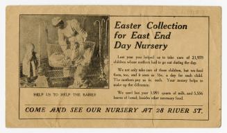 Easter collection for East End Day Nursery