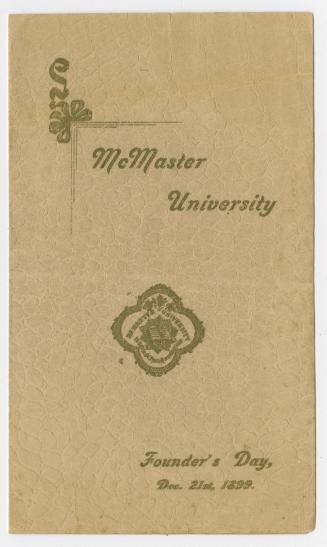 McMaster University Founder's Day, Dec