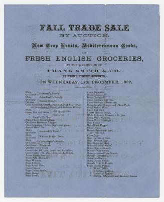 Fall trade sale by auction