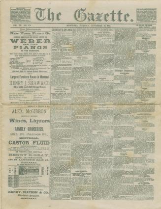 The Gazette [miniature newspaper]