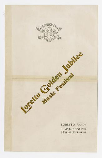 Loretto Golden Jubilee Music Festival, Loretto Abbey, June 14th and 15th, 1899