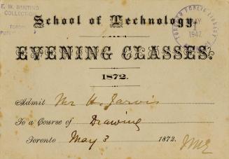 School of Technology Evening Classes 1872