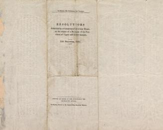 Resolutions submitted by a committee of the whole House
