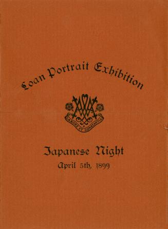 Loan portrait exhibition Japanese night, April 5th 1899