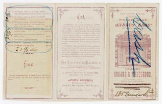 Price list of Andrus Bros' celebrated organs & melodeons