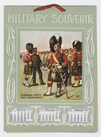 Military souvenir calendar