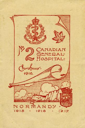 No. 2 Canadian General Hospital, Christmas, 1916