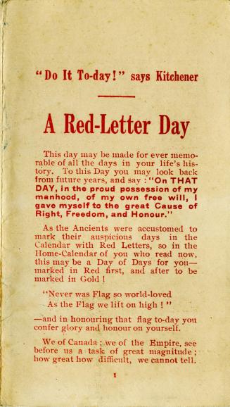 A red-letter day