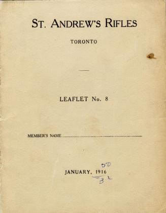 St. Andrew's Rifles, Toronto