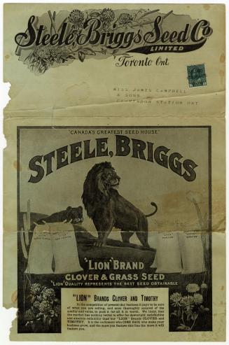 Steele, Briggs Seed Co. Limited, Toronto, Ont.