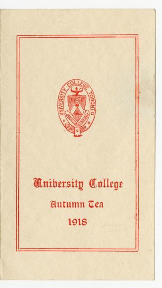 University College autumn tea, 1918