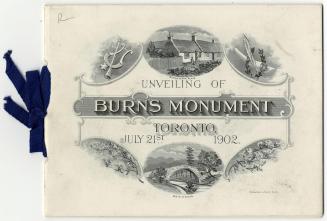 Unveiling of Burns Monument, Toronto, July 21st, 1902