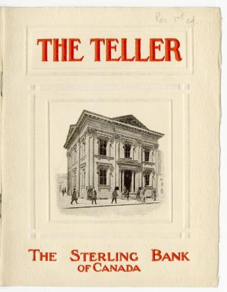 The Teller, vol. 1, no. 1, August 1912