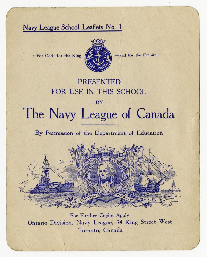 Navy League school leaflets No