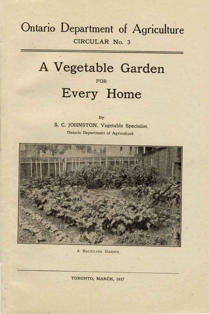 A vegetable garden for every home