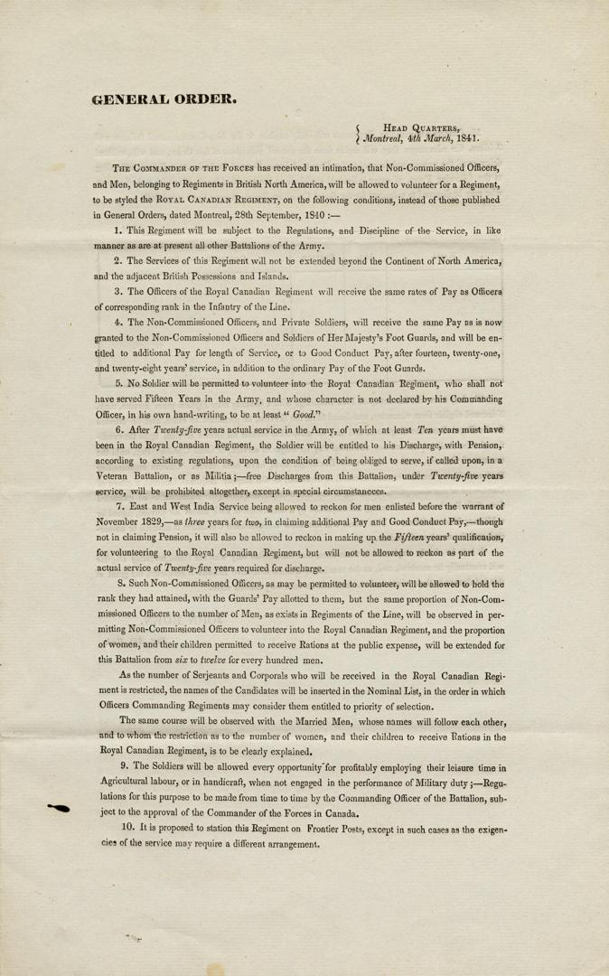 General order