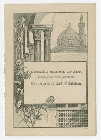 Ontario School of Art, Educational Department, conversazione and exhibition