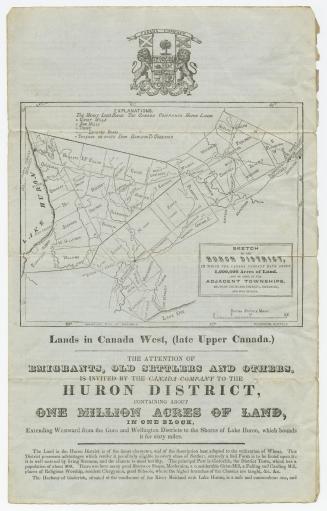 Lands in Canada West, (late Upper Canada)