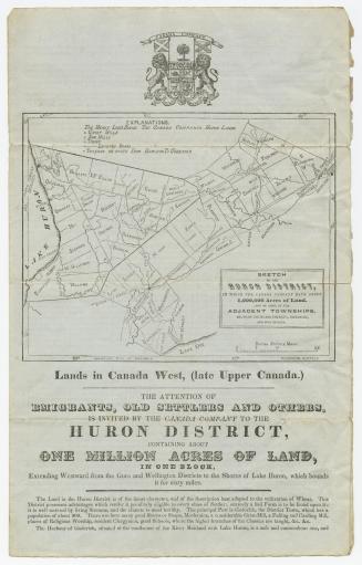 Lands in Canada West, (late Upper Canada)