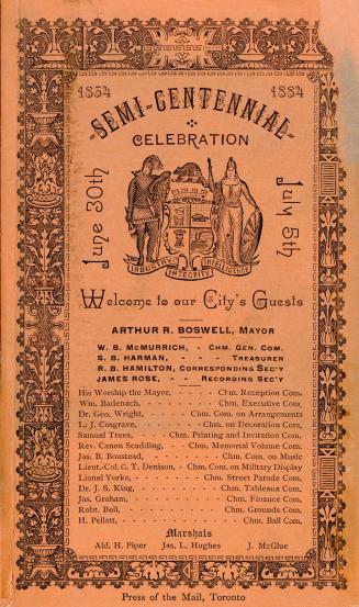 Semi-centennial celebration programme