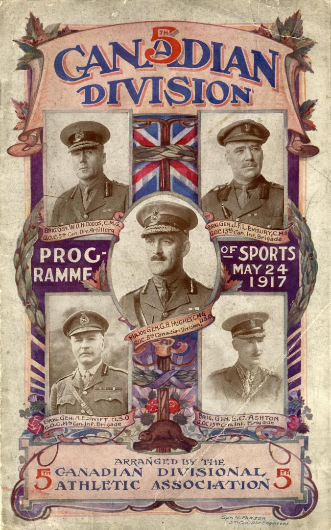 5th Canadian Division programme of sports, May 24, 1917 : arranged by the 5th Canadian Divisional Association