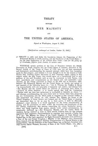 Treaty between Her Majesty and the United States of America