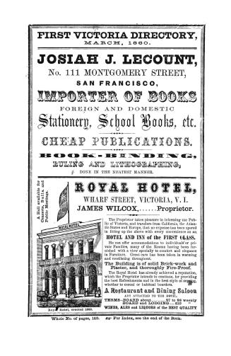 First Victoria directory,
