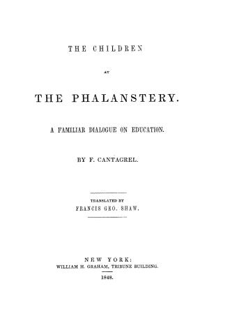 The children at the phalanstery