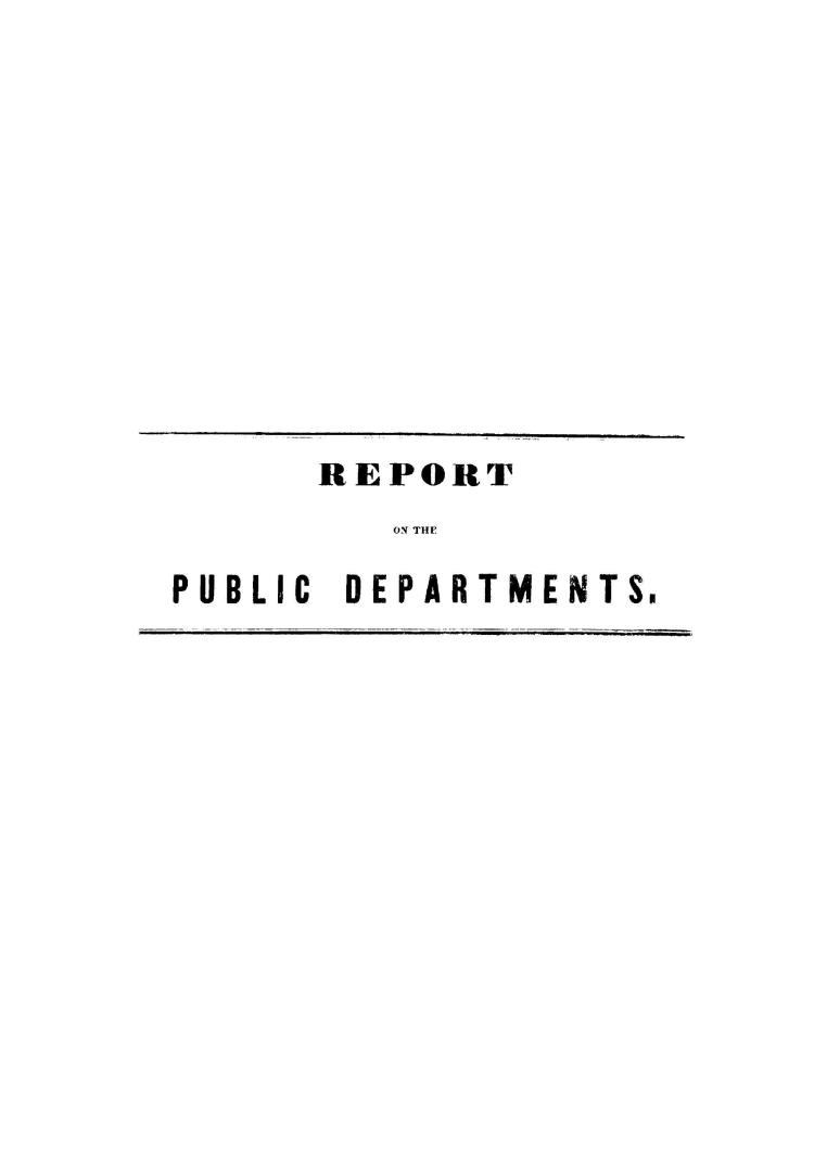Report on the public departments of the province