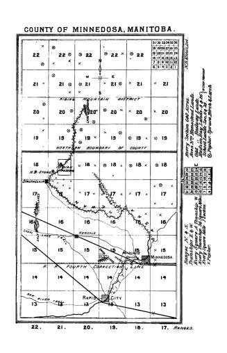 Important information for intending settlers in Manitoba, respecting a quarter of a million acres of select farming and stock-raising lands in the county of Minnedosa, Little Saskatchewan