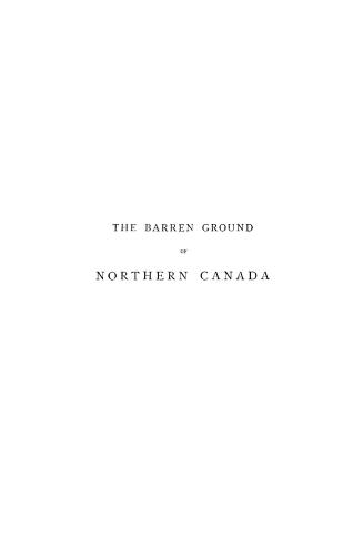 The barren ground of northern Canada