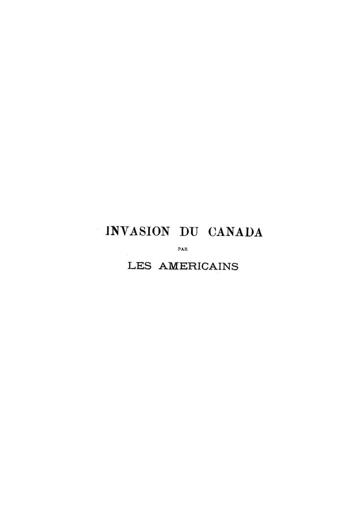Invasion du Canada