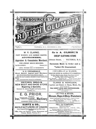 The Resources of British Columbia