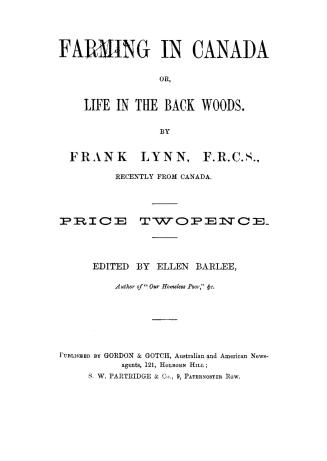 Farming in Canada : or, life in the back woods