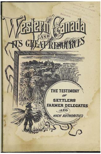 Western Canada and its great resources