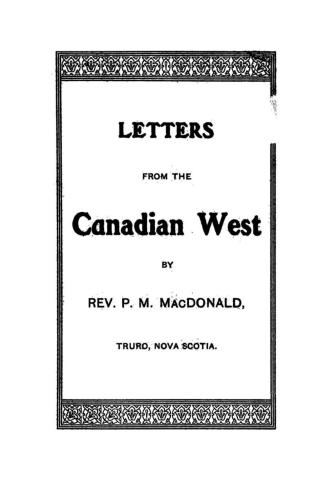 Letters from the Canadian West