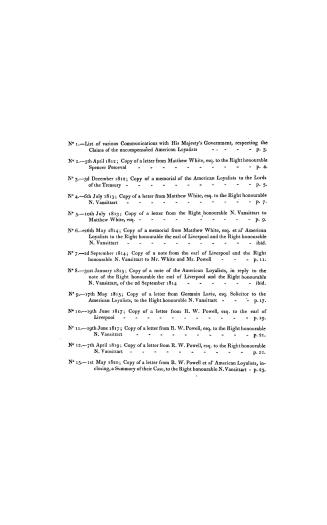 Papers relating to American loyalists, viz