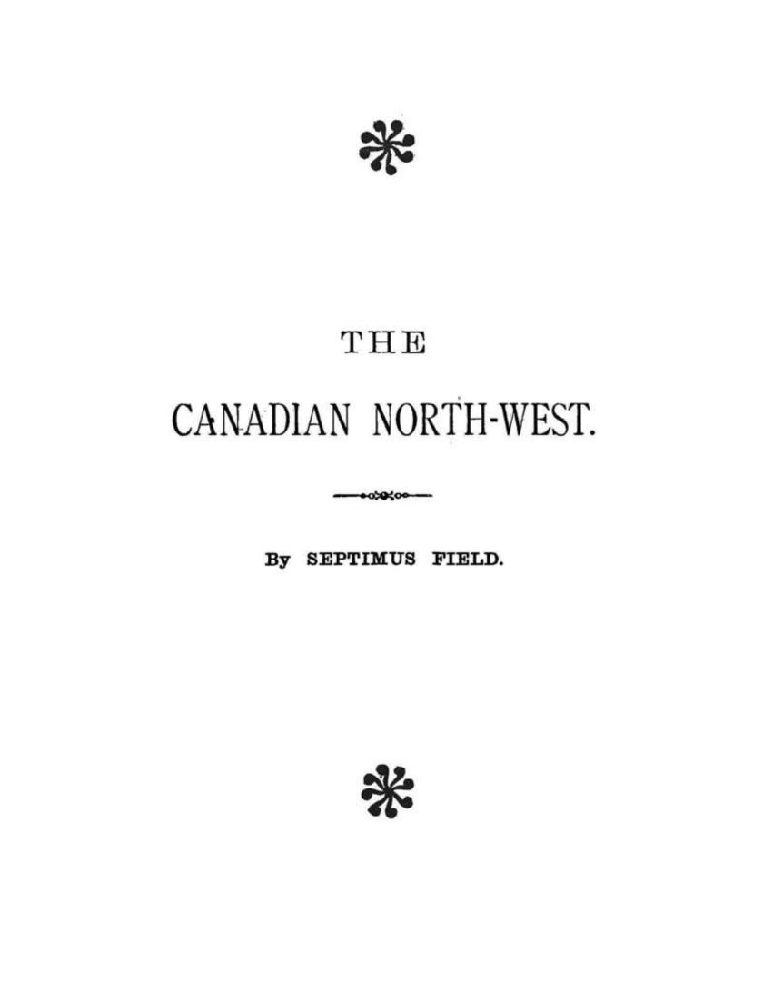 The Canadian north-west