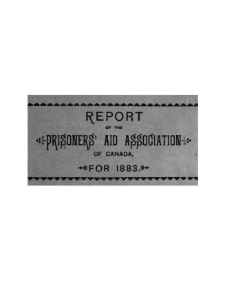 Annual report of the Prisoners' Aid Association of Canada for the year