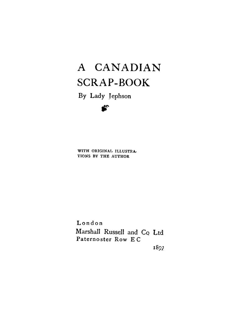 A Canadian scrap-book