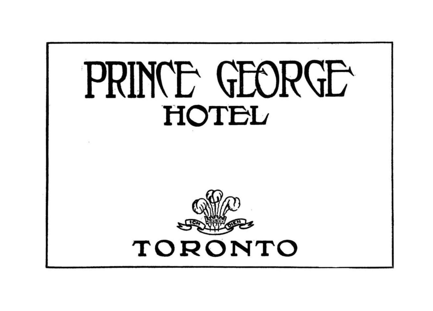 Prince George Hotel corner King and York Streets, Toronto, Canada