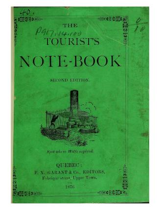 The tourist's note-book.