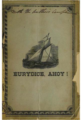 Eurydice, ahoy! : a short account of a yacht cruise on Lake Champlain in the summer of 1880