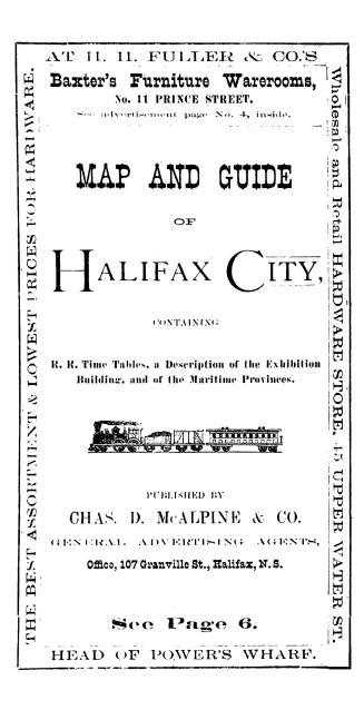 Map and guide of Halifax city