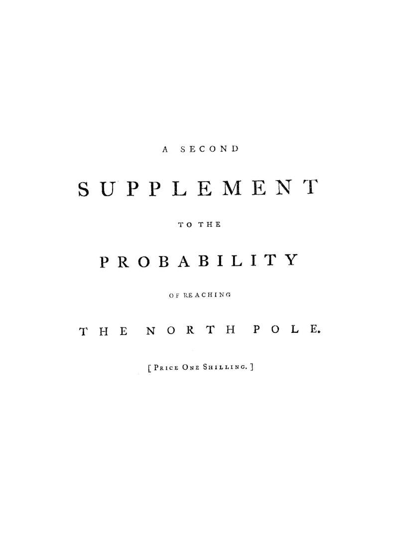 [The probability of reaching the North pole discussed