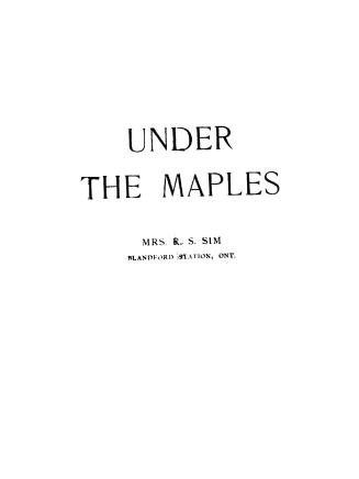 Under the maples